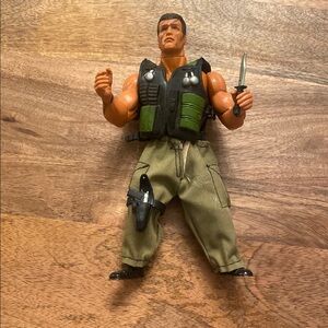 Vintage 1985 John Matrix Schwarzenegger Commando Movie Adventure Action Figure
